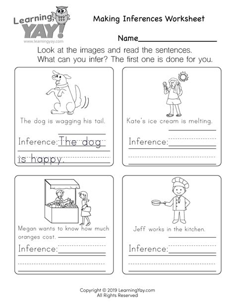 Choice A is also incorrect because although the marriages. . Making inferences worksheets pdf